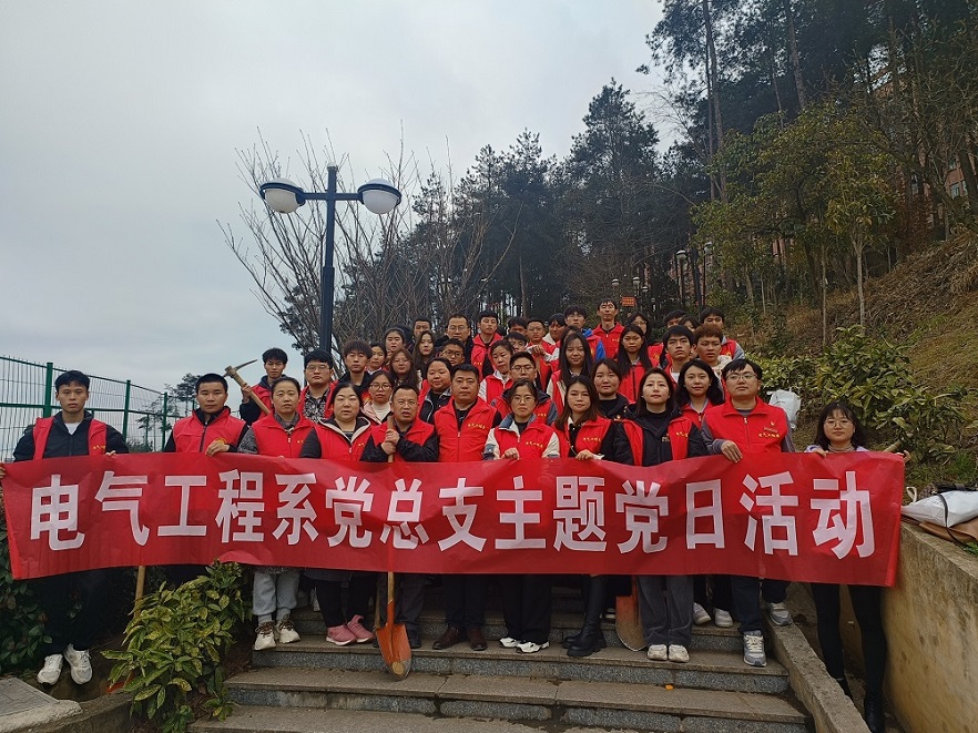 “植”此青綠，共“樹”未來 電氣工程系黨總支開展主題黨日活動
